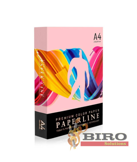 Hârtie colorată A4 Paperline ROSE, 80 gr., pastel, roz